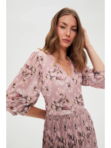 Moodo Plisirana haljina ružičasta Moodo