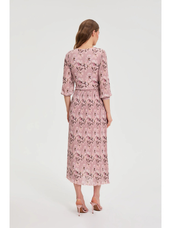 Moodo Plisirana haljina ružičasta Moodo