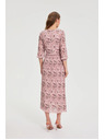 Moodo Plisirana haljina ružičasta Moodo