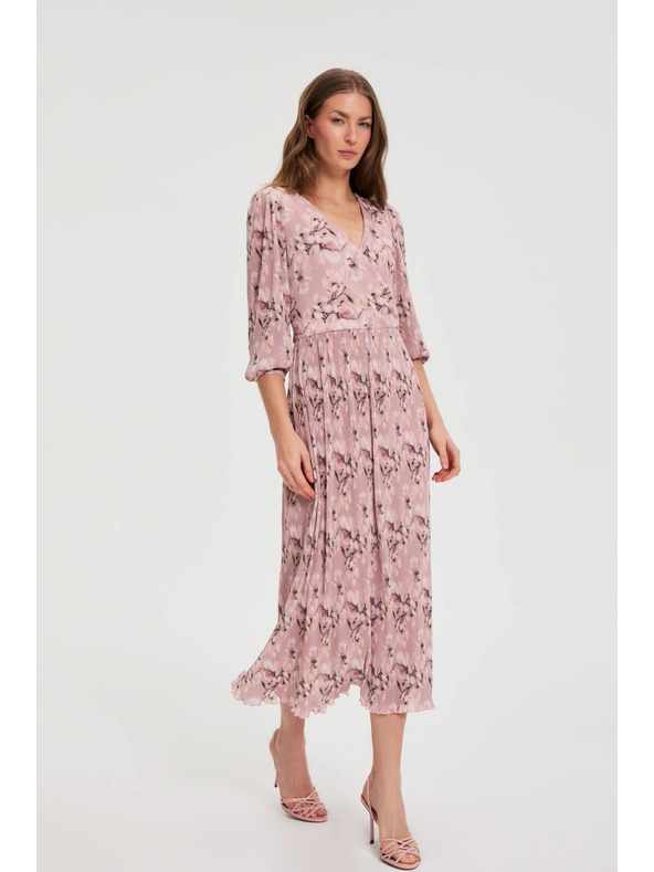 Moodo Plisirana haljina ružičasta Moodo