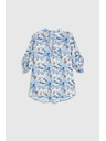 Moodo Košulja od viskoze s cvjetovima plava Moodo
