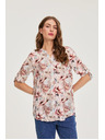 Moodo Košulja od viskoze s cvjetovima ružičasta Moodo