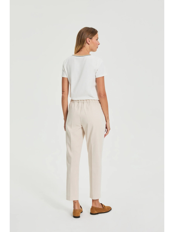 Moodo Bež hlače sa naborima Moodo