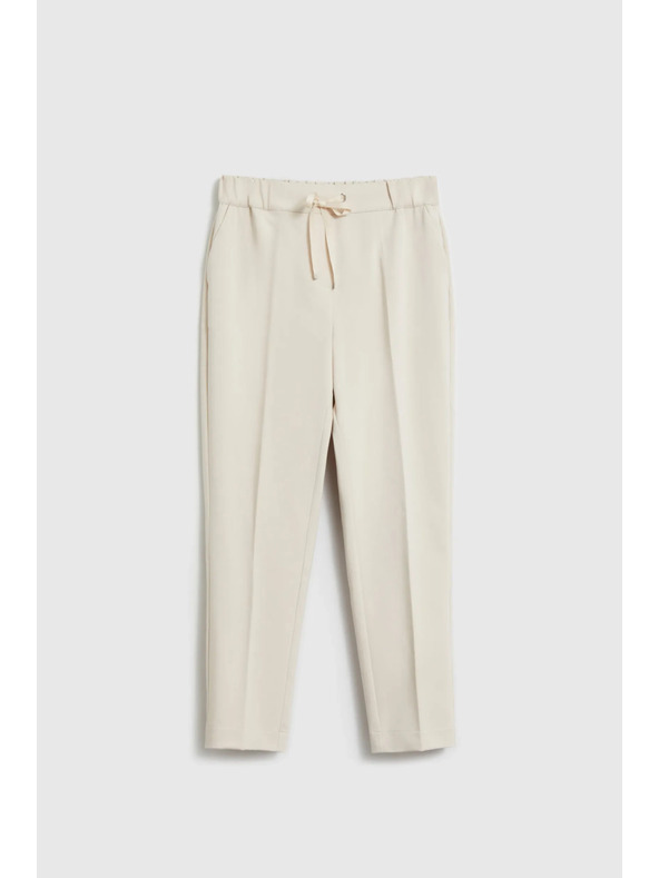 Moodo Bež hlače sa naborima Moodo