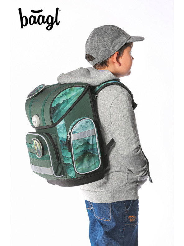 BAAGL  BAAGL SET 5 Ergo Dino: aktovka, pernica, vreca, pregaca, novcanik