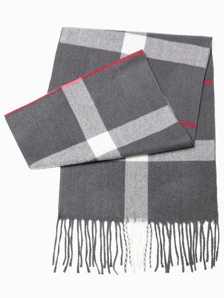 Ombre Clothing Muski sal - siva/bijela A408 Ombre Clothing