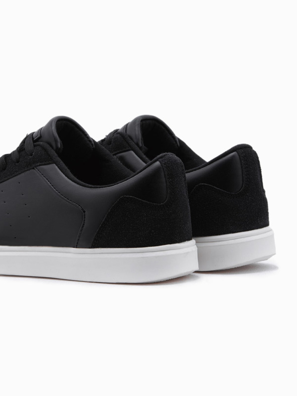 Ombre Clothing Uske muške tenisice OLDSCHOOL cipele - crna V2 OM-FOCS-0104 Ombre Clothing