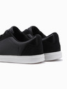 Ombre Clothing Uske muške tenisice OLDSCHOOL cipele - crna V2 OM-FOCS-0104 Ombre Clothing