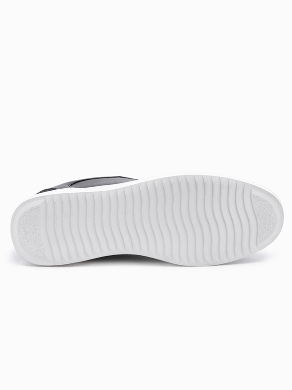 Ombre Clothing Uske muške tenisice OLDSCHOOL cipele - crna V2 OM-FOCS-0104 Ombre Clothing