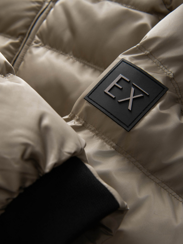 Ombre Clothing Muška stepena jakna sa sjajem i stojacim vratom - svetlo siva V5 OM-JALP-0218 Ombre Clothing