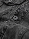 Ombre Clothing Muška farmerska jakna katana s pranjem - grafit V5 OM-JADJ-0219 Ombre Clothing