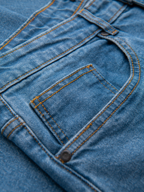 Ombre Clothing Muške farmerske hlače proširene REGULAR FIT - plave V3 OM-PADP-0241 Ombre Clothing