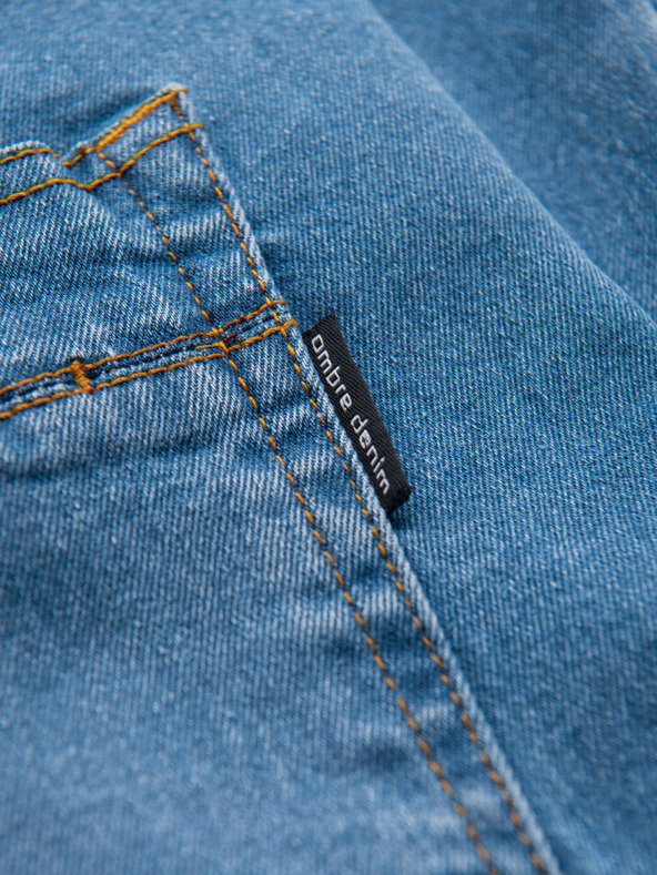 Ombre Clothing Muške farmerske hlače proširene REGULAR FIT - plave V3 OM-PADP-0241 Ombre Clothing