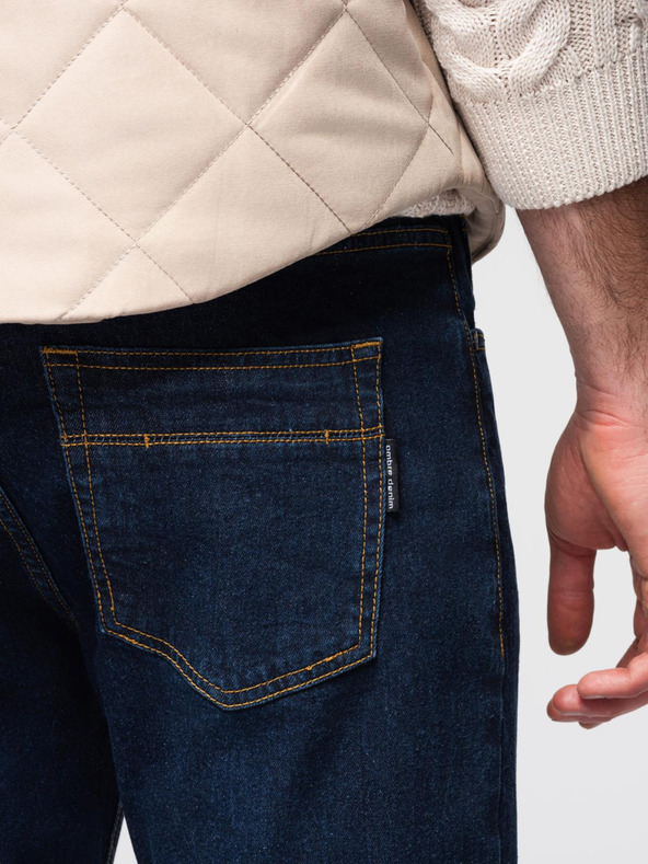 Ombre Clothing Muške farmerske hlače REGULAR FIT - tamno plave V4 OM-PADP-0241 Ombre Clothing