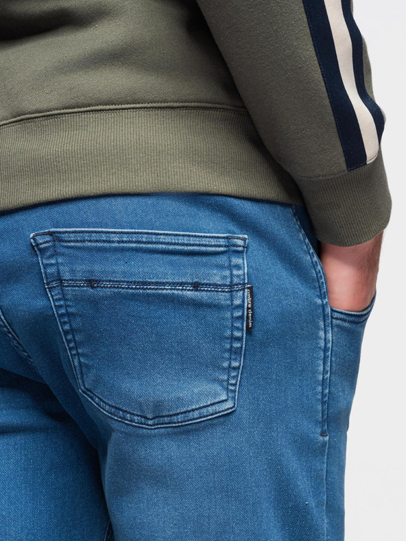 Ombre Clothing Muške farmerske hlače sa vezicama u struku - plave V1 OM-PADJ-0242 Ombre Clothing