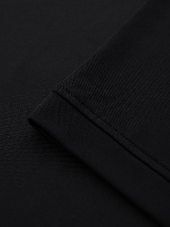 Ombre Clothing Muška elegantna polo majica od elastične tkanine - crna V1 OM-POSS-0150 Ombre Clothing