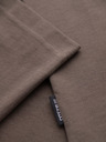 Ombre Clothing Muška pamučna majica s tiskom džepa - tamno maslinasto zelena V1 OM-TSPT-0227 Ombre Clothing