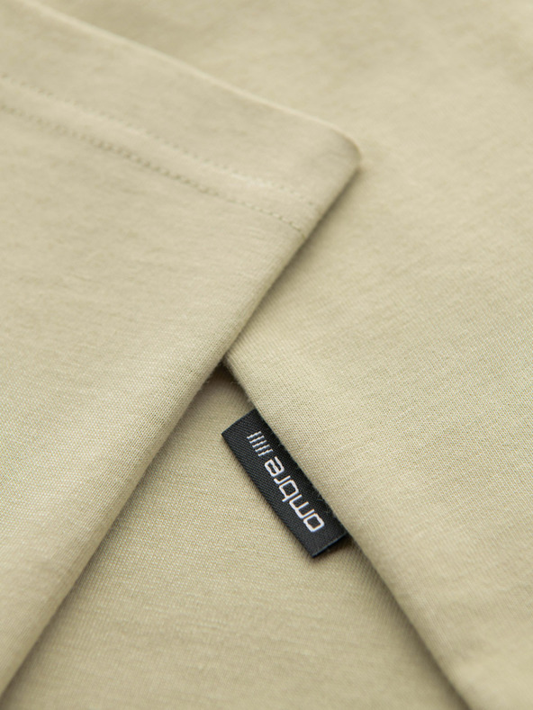 Ombre Clothing Muška pamučna majica s tiskom džepa - svetlo siva V2 OM-TSPT-0227 Ombre Clothing