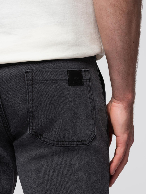 Ombre Clothing Muške traper hlače JOGGERS s pranjem efektom - sive V3 OM-PADJ-0267 Ombre Clothing