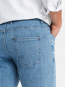 Ombre Clothing Muške klasične traperi SLIM FIT s elastanom - svetlo plave V2 OM-PADP-0216 Ombre Clothing