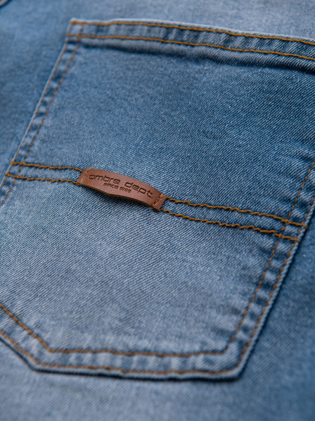 Ombre Clothing Muške traper hlače REGULAR FIT s prslinama - svetlo plave V1 OM-PADP-0254 Ombre Clothing