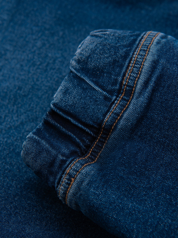 Ombre Clothing Muške traper hlače JOGGERS s klasičnim rasporom - plave V2 OM-PADJ-0265 Ombre Clothing