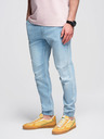 Ombre Clothing Muške traper hlače JOGGERS s pranjem efektom - svetlo plave V1 OM-PADJ-0267 Ombre Clothing