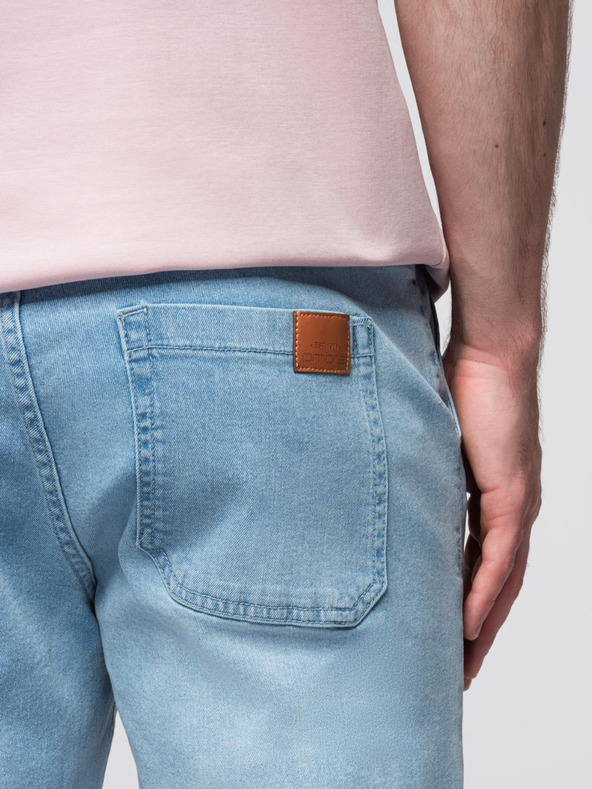 Ombre Clothing Muške traper hlače JOGGERS s pranjem efektom - svetlo plave V1 OM-PADJ-0267 Ombre Clothing