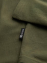 Ombre Clothing Muški roletom s dugim rukavima - tamno maslinasto zelena V4 OM-LSCL-0130 Ombre Clothing