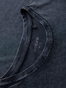 Ombre Clothing Muška majica s efektom pranja - tamno plava V2 OM-TSWT-0116 Ombre Clothing