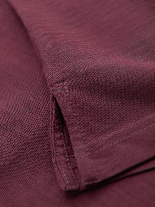 Ombre Clothing Muška polo majica s dekorativnim gumbima - bordo V6 S1744 Ombre Clothing