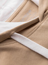 Ombre Clothing Muška pamučna majica s kapuljačom - bež V5 OM-TSCT-0256 Ombre Clothing
