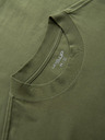 Ombre Clothing Muška pamučna majica LOOSE FIT s okruglim vratom - tamno maslinasto zelena V8 OM-TSBC-0267 Ombre Clothing