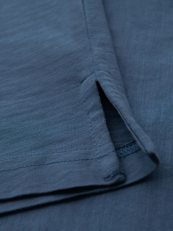 Ombre Clothing Muška polo majica s dekorativnim gumbima - tamno plava V8 S1744 Ombre Clothing