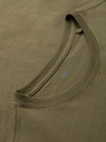 Ombre Clothing Muška majica s urbanim printom i dugim rukavima - maslinasto zelena V1 OM-LSPT-0131 Ombre Clothing