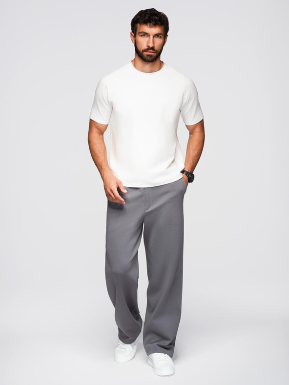 Ombre Clothing Muška majica COMFORT FIT sa raglan rukavima - krem V1 OM-TSCT-0240 Ombre Clothing