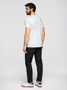 Ombre Clothing Muška pamučna majica sa sveopćim printom i natpisom "ombre" na prsima - bijela V2 OM-TSFP-0263 Ombre Clothing