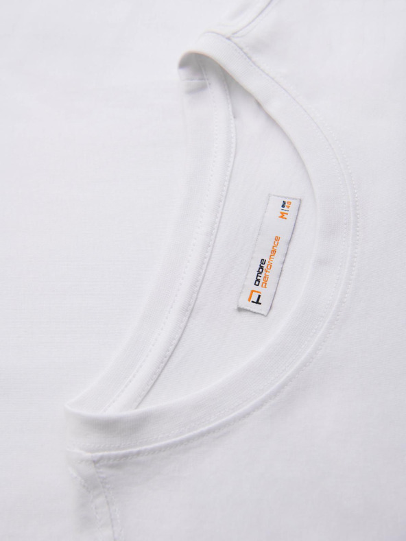 Ombre Clothing Muška majica sa velikim printom - bijela V1 OM-TSPT-0245 Ombre Clothing