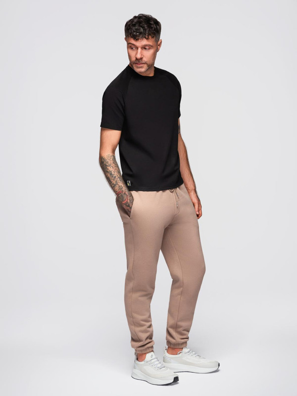 Ombre Clothing Muška majica COMFORT FIT sa raglan rukavima - crna V2 OM-TSCT-0240 Ombre Clothing