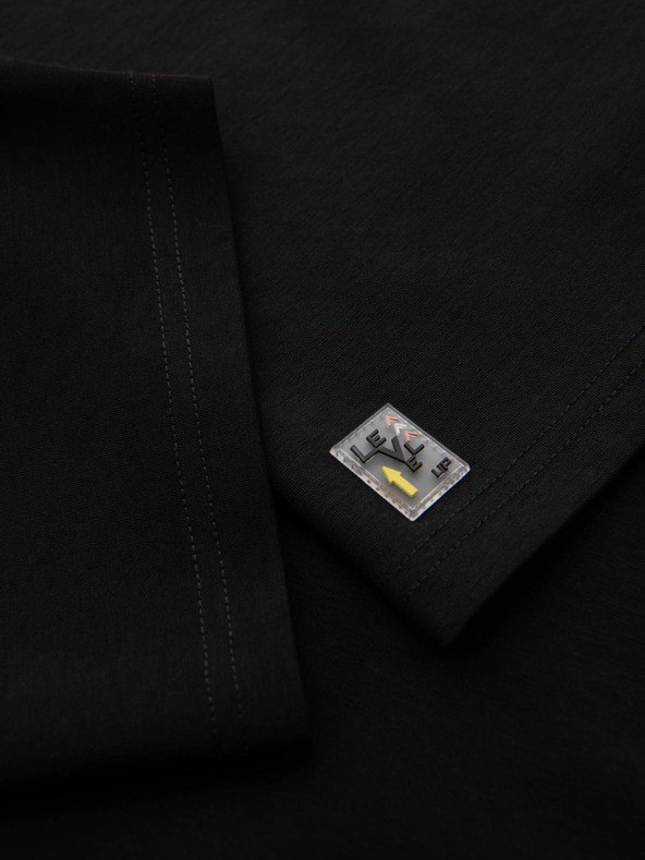 Ombre Clothing Muška majica COMFORT FIT sa raglan rukavima - crna V2 OM-TSCT-0240 Ombre Clothing