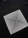 Ombre Clothing Muška pamučna majica sa geometrijskim printom - crna V1 OM-TSPT-0260 Ombre Clothing