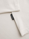Ombre Clothing Muška pamučna majica LOOSE FIT sa okruglim izrezom - krem V2 OM-TSBC-0267 Ombre Clothing