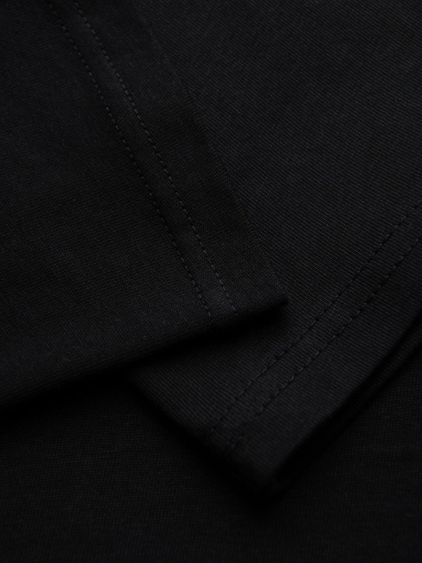 Ombre Clothing Muška pamučna majica sa aplikacijom nakita na prsima - crna V1 OM-TSCT-0290 Ombre Clothing