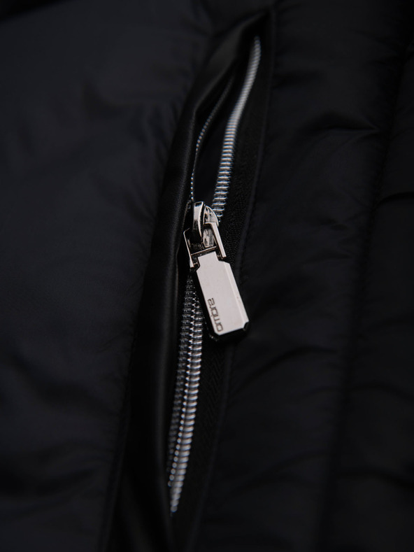 Ombre Clothing Muška stepana klasična jakna s pokrajnjom - crna V1 OM-JALP-0261 Ombre Clothing