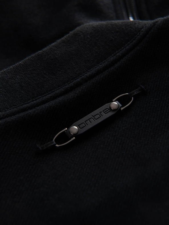 Ombre Clothing Muška bomber jakna s raglan rukavima - crna V1 OM-JANP-0159 Ombre Clothing