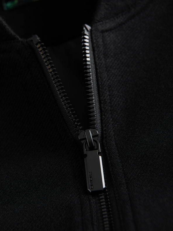 Ombre Clothing Muška bomber jakna s raglan rukavima - crna V1 OM-JANP-0159 Ombre Clothing