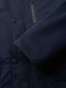 Ombre Clothing Muška dugačka parka jakna s ovčjom kožom - tamno plava V2 OM-JAPJ-0316 Ombre Clothing
