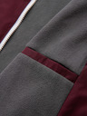 Ombre Clothing Muška lagana jakna regular fit s podstavom i kapuljačom - vino siva V3 OM-JANP-0242 Ombre Clothing