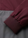 Ombre Clothing Muška lagana jakna regular fit s podstavom i kapuljačom - vino siva V3 OM-JANP-0242 Ombre Clothing