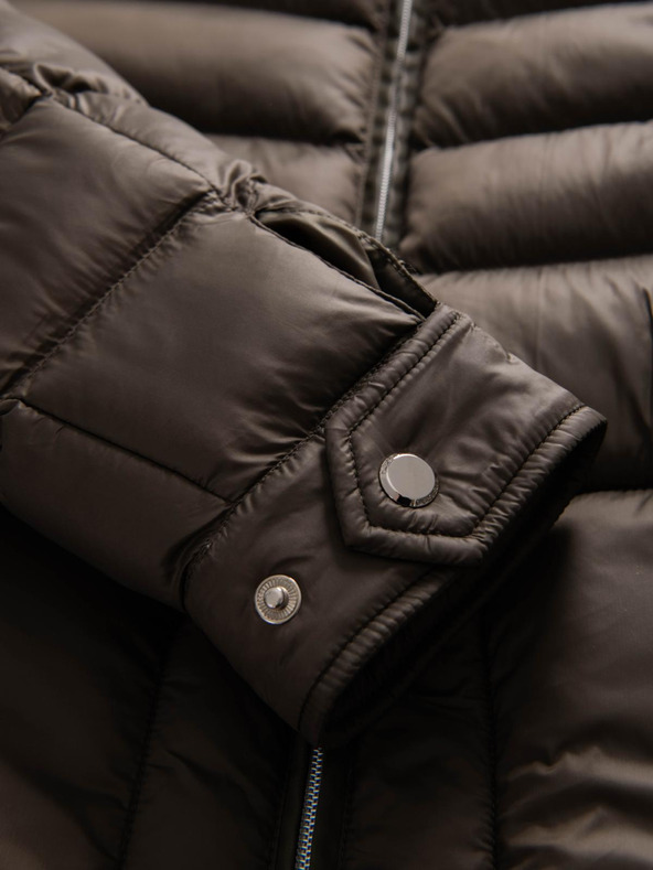 Ombre Clothing Muška klasična stepana jakna s pokrajnjom - maslinasta V3 OM-JALP-0261 Ombre Clothing